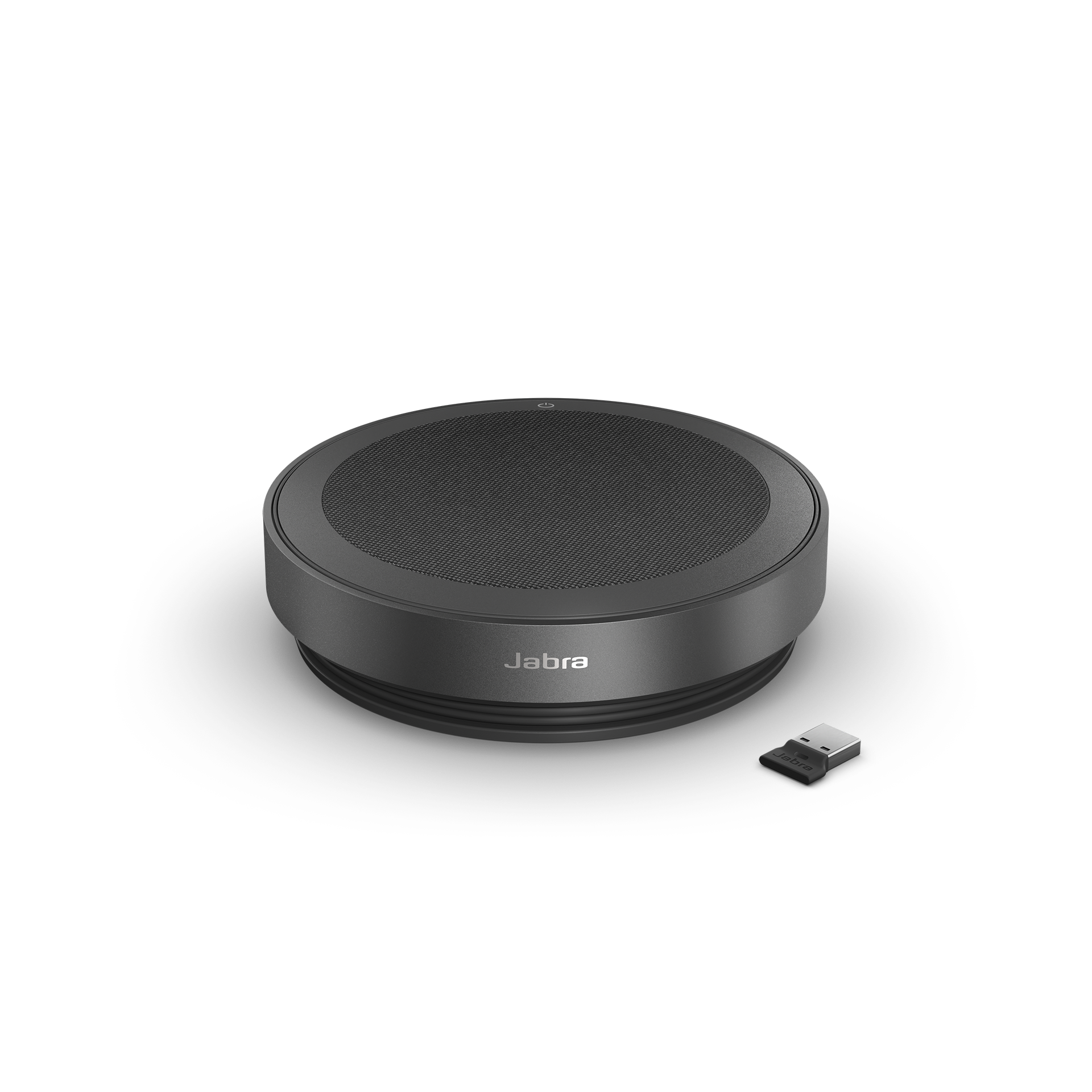 jabra speak2 75 uc speakerphone, link 380a dark gray view